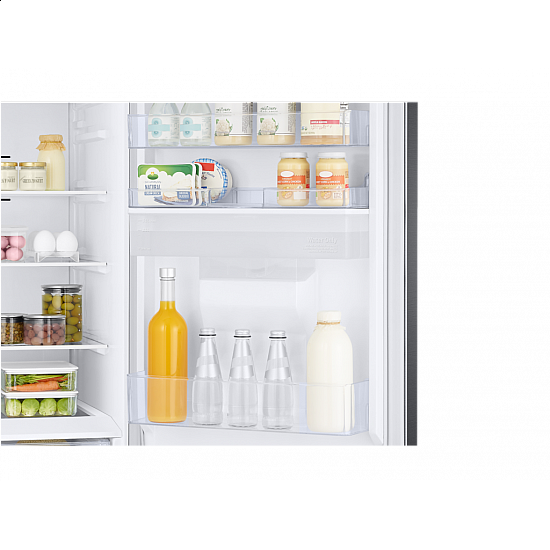 SAMSUNG frižider RB38C650ESA, kombinovani, NoFrost, E, dispenzer, 386L(272+114), 203x59,5x65,8cm, srebrna